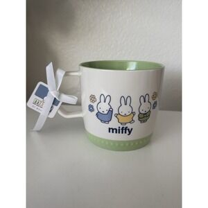 Miffy By Magenta Light Pastel Green Trio‎ Miffy Floral Mug (Spring) NEW w/ TAGS